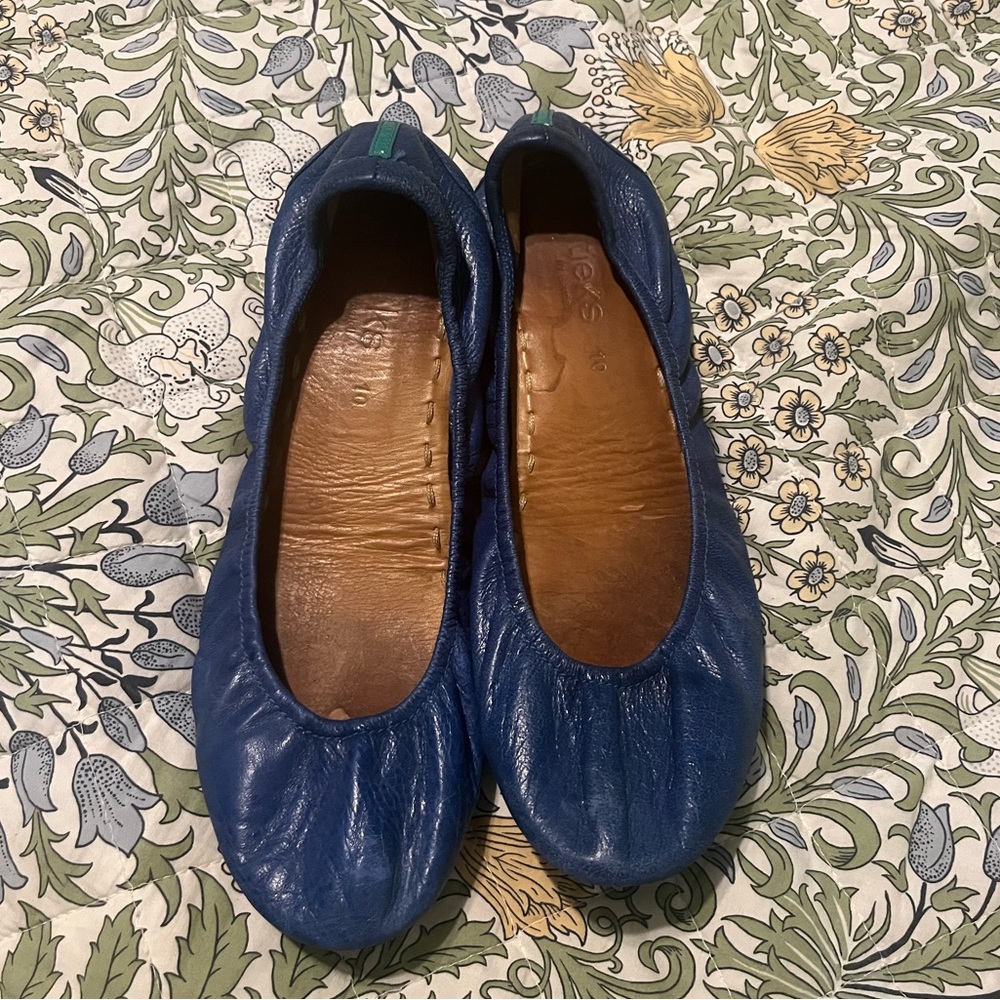 Tieks | Blue Leather Ballet Flats | Size 10